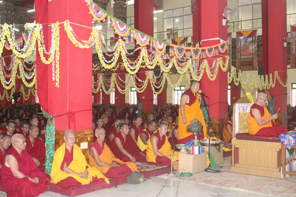 Teachings at Drepung Monastery, southern India