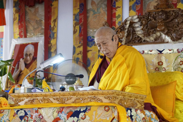 Samdhong Rinpoche In Sera 1